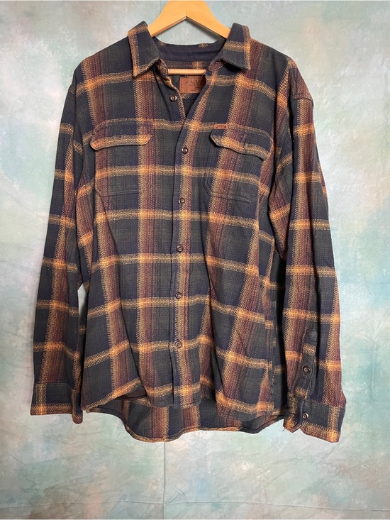 Orvis Other - Orvis Navy, Green & Brown Plaid Flannel Shirt